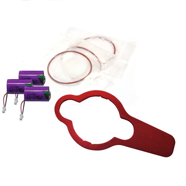 Set para cambiar la bateria de Serie EBI 12 - Incluye 3 baterias, 6 Juntas y útiles de montaje