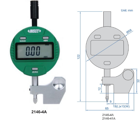 Medidor Digital Altura 12.7mm - 0,01mm
