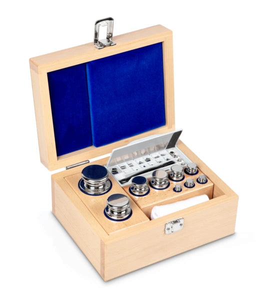 Conjunto Masas Patrón F2, 1mg_1kg-Estuche Madera