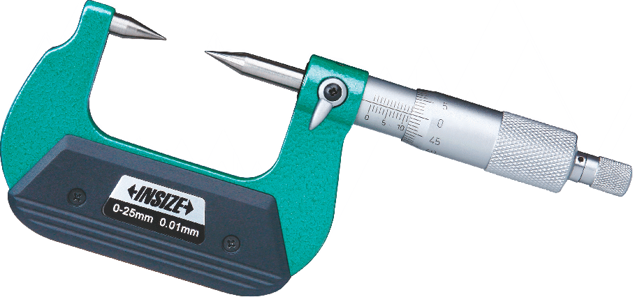 Micrometro Ext Puntas Conicas 30º 25-50mm - 0.01m - Resolución 0.01mm