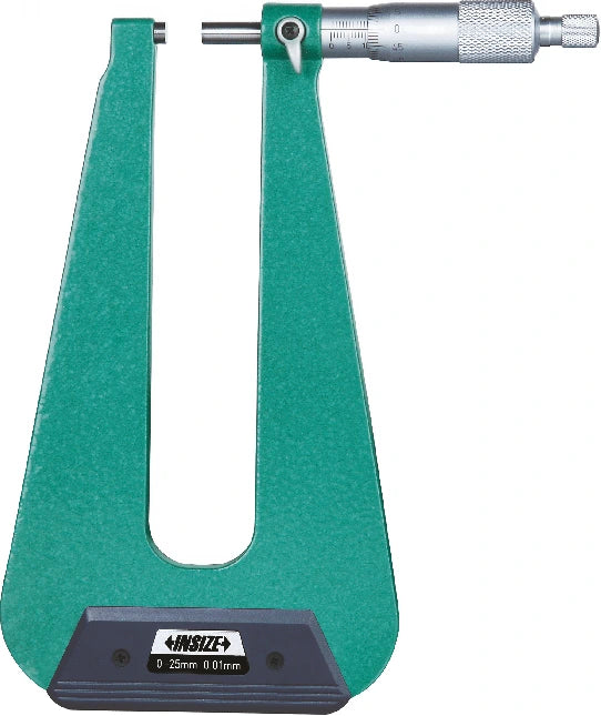 Micrómetro de exteriores con arco profundo - Rango (0...25) mm