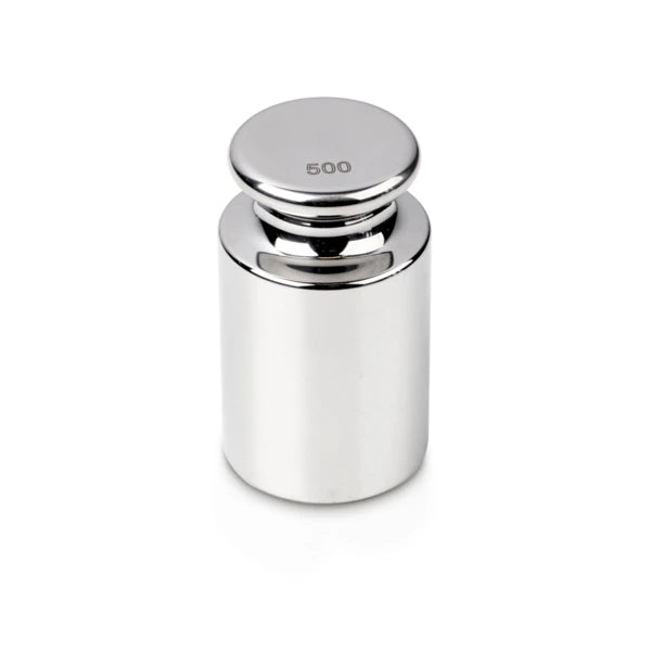 Masa de Acero Inox. Clase F1 - 500 g, con estuche de plástico