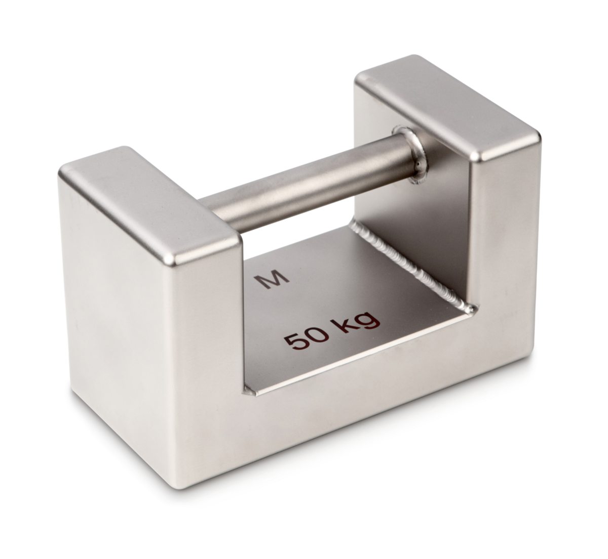 Masa patrón M1 de 50 kg de acero inoxidable