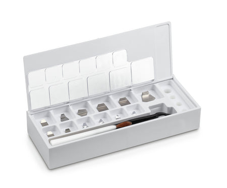 Juego de pesas patrón - de 1 mg - 500 mg de Aluminio y Níquel plateado