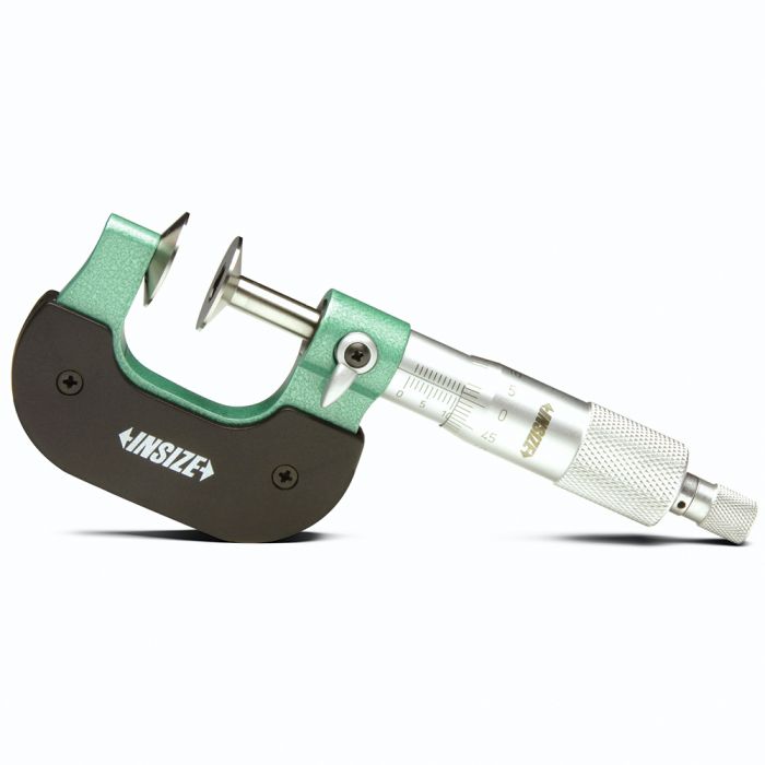 Micrómetro exteriores con contactos de platillo - Rango (50...75) mm y Resolución 0,01 mm