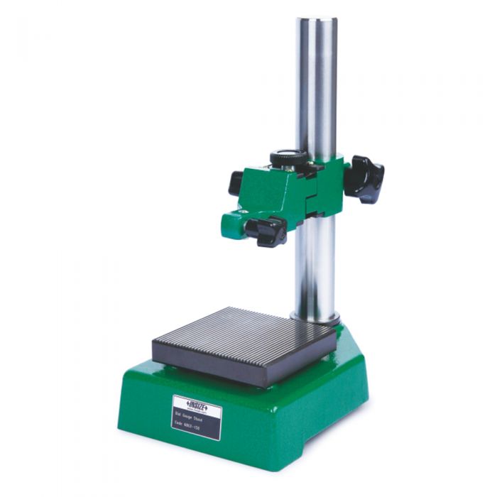 Soporte para reloj comparador hasta ø8 mm - Recorrido 150 mm, ajuste fino 2mm, Planitud 1,5 µm