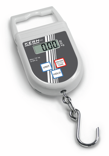 Balanza de colgar con gancho de pesaje - Rango (0...50) kg, Resolución 100 g