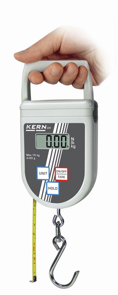 Balanza de colgar con gancho de pesaje - Rango (0...50) kg, Resolución 100 g