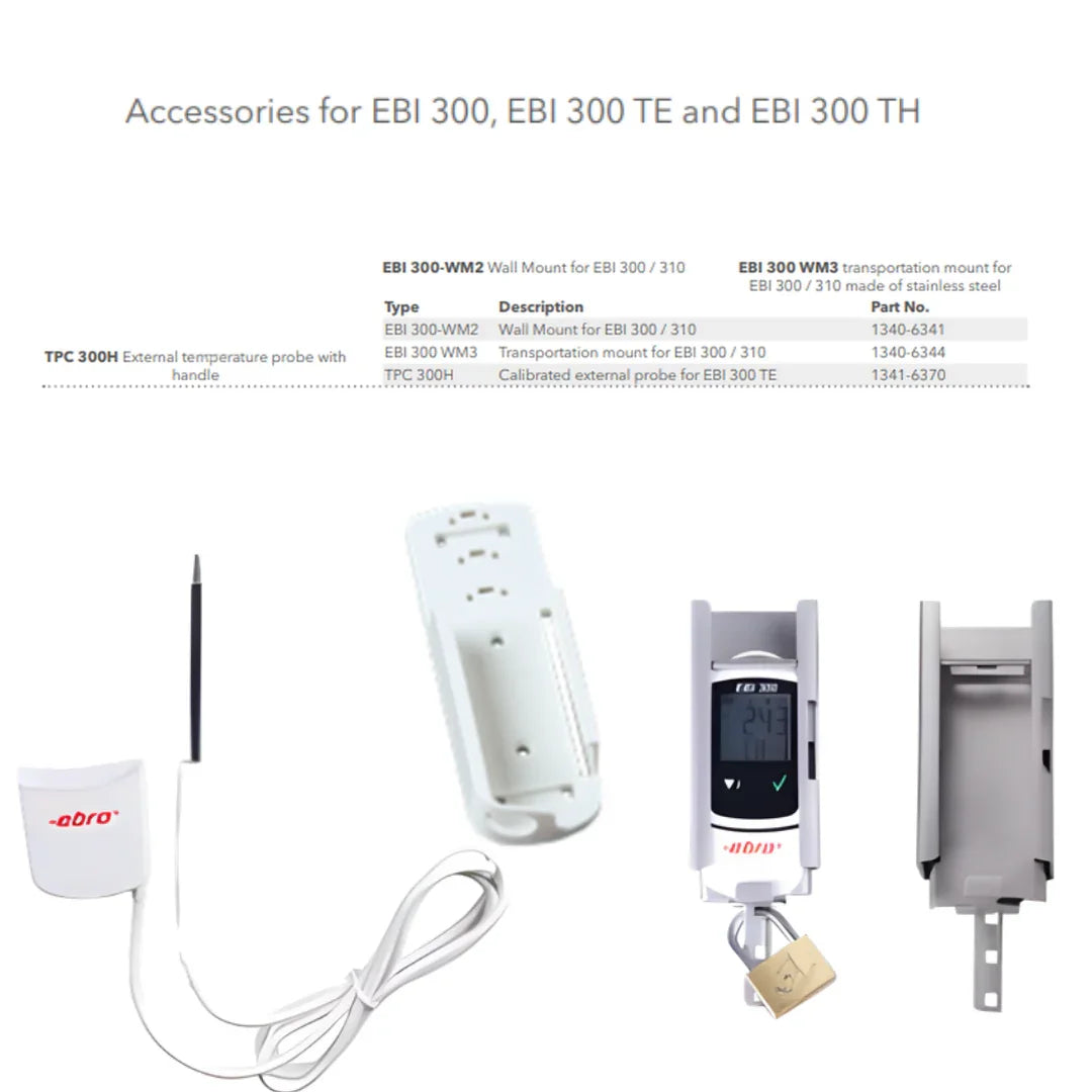 Datalogger EBRO de temperatura - Rango (-30...75) ºC y Resolución 0,1 ºC