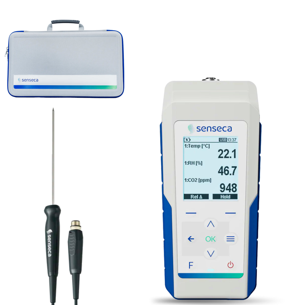 Kit Completo Temperatura Inmersión Pt100 con maletín (PRO D01)