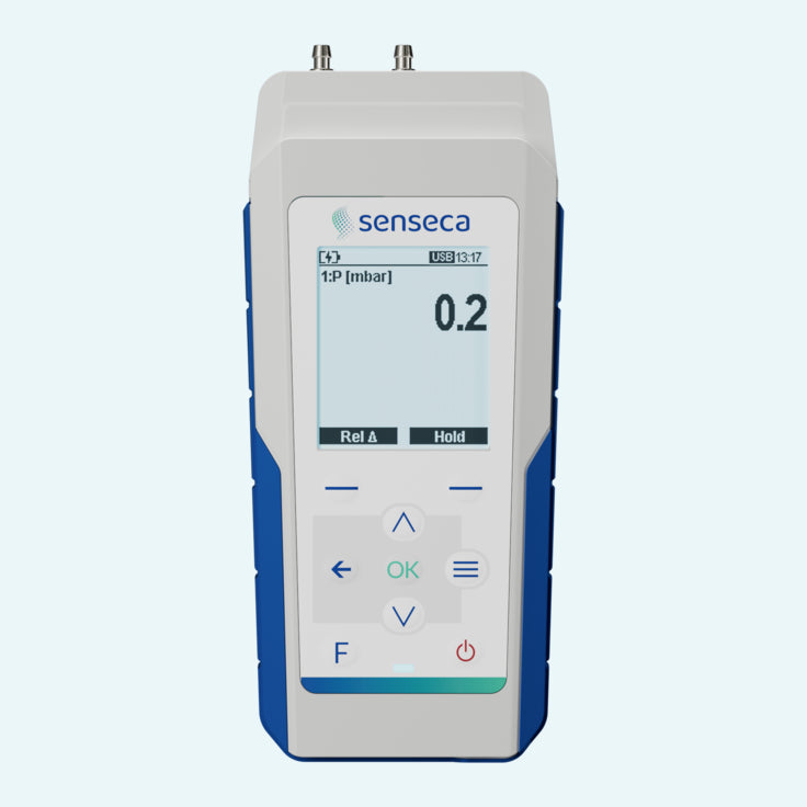 Manómetro diferencial digital con datalogger Senseca PRO 215-5, rango ±2000 hPa