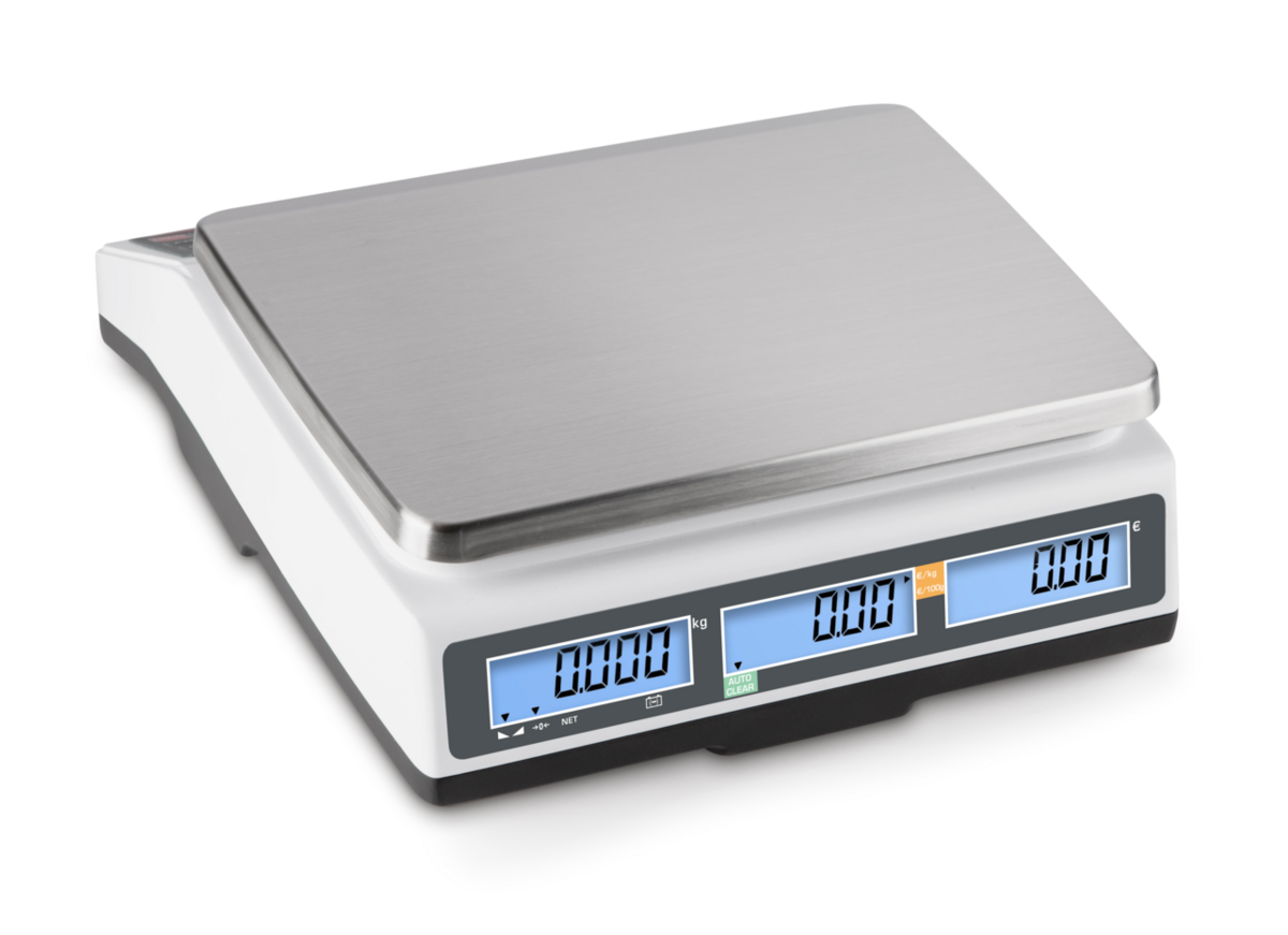 Balanza Comercios - Rango 3kg; 6kg Resolución 1g; 2g - Plato 204×263mm