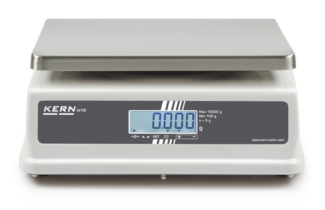 Balanza de Mesa WTB 3K-3NM | Rango 3 kg, Resolución 1 g – IP65, Plataforma 263 × 203 mm
