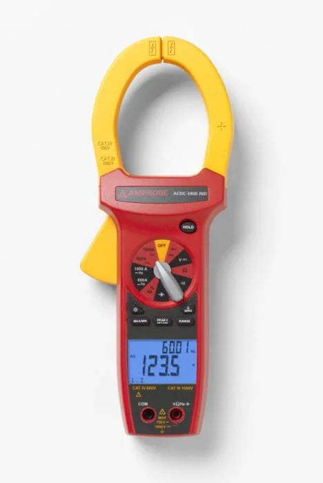Pinza amperimétrica 1000A AC/DC TRMS
