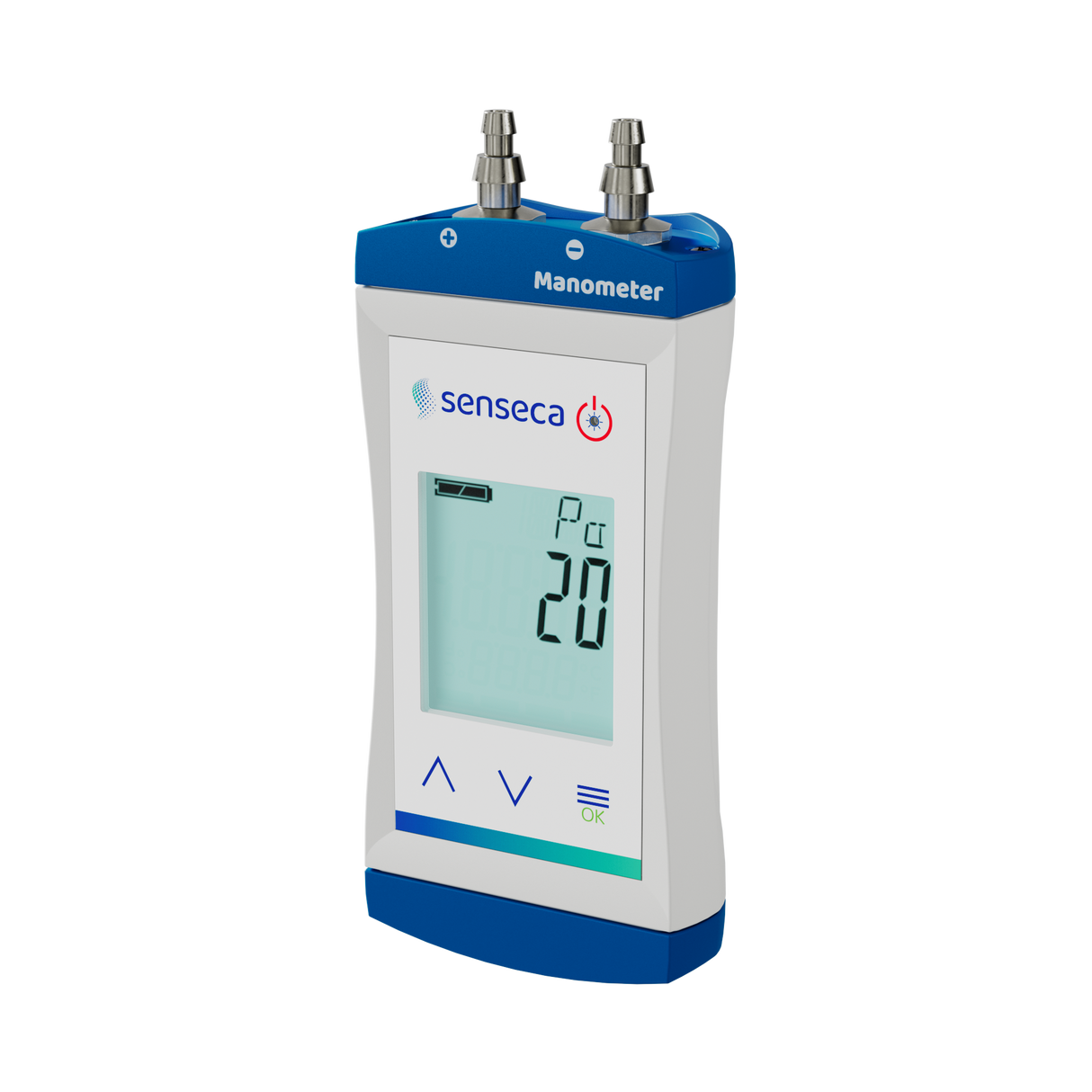 Manometro de presión Diferencial - Doble rango (-2.000…2.000) / (-200…200)mbar-Resolucion 1/0,1mbar
