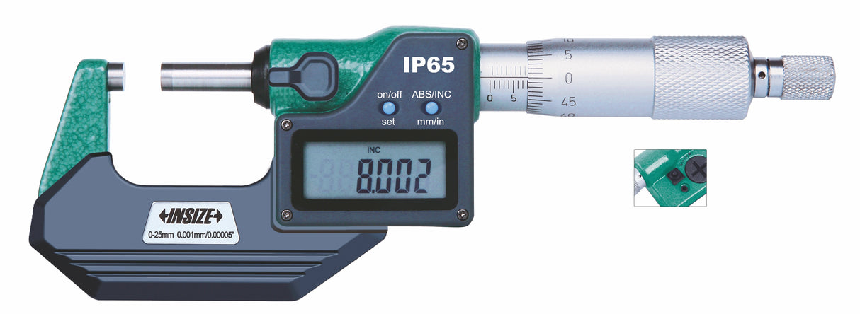 Micrómetro de exteriores digital IP65 3101-25A