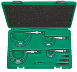 Set Micrómetro Exterior 0-100mm - 0.01mm  - Resolución 0.01mm