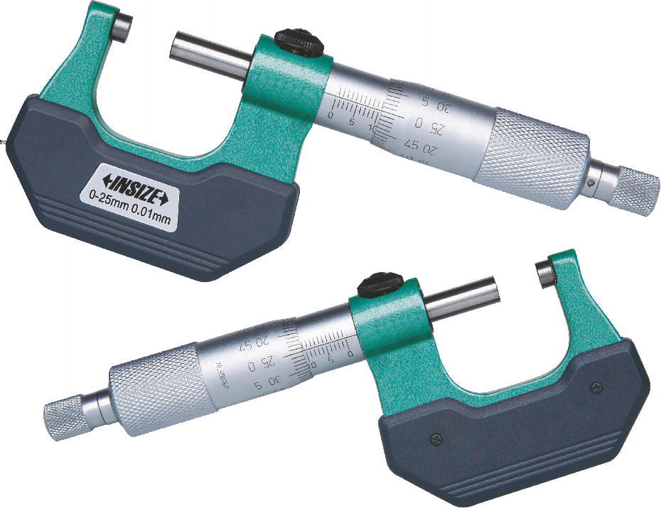 Micrometro Ext Derecha/Izquierda 0-25mm - 0.01mm  - Resolución 0.01mm