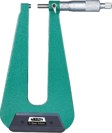Micrómetro de exteriores con arco profundo - Rango (0...25) mm