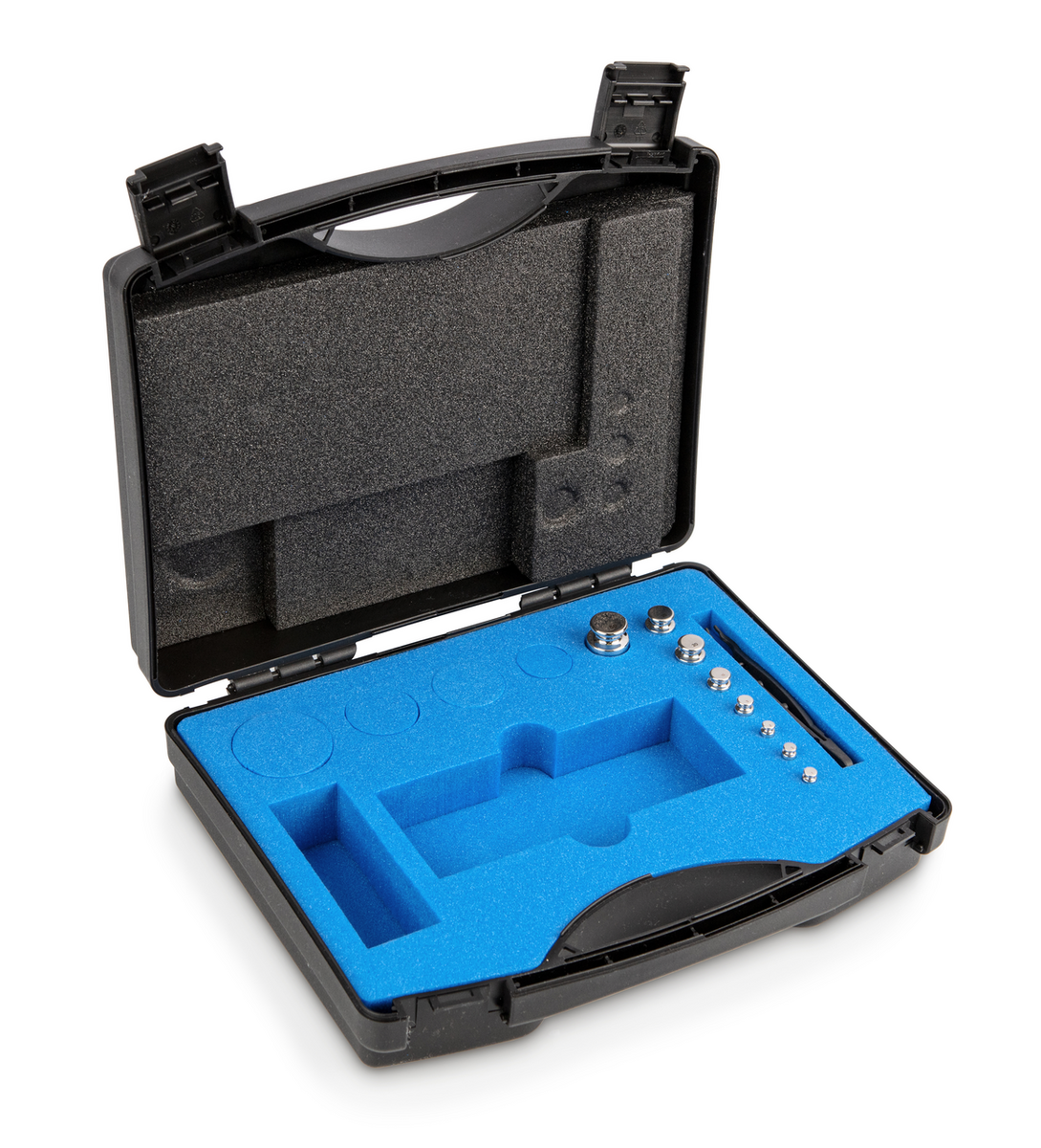 Juego de pesas patrón de 1 g - 50 g de acero inoxidable - en estuche de plástico