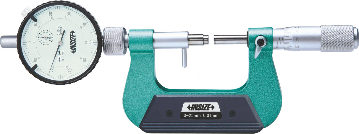 Micrometro Indicador de Reloj 0-25mm  - Resolución 0.01mm