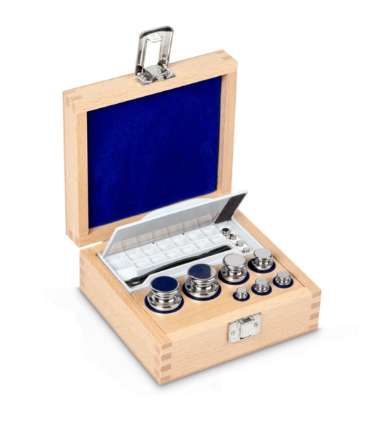 Juego de Masas Patrón F2, 1g_500g-Estuche Madera