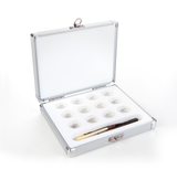 Juego de pesas miligramadas de 1 mg – 500 mg en estuche de aluminio
