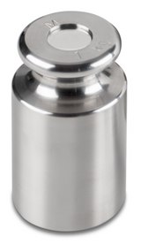 Masa patrón M1 de acero inoxidable torneado - 1 kg, Estuche de plástico incluido