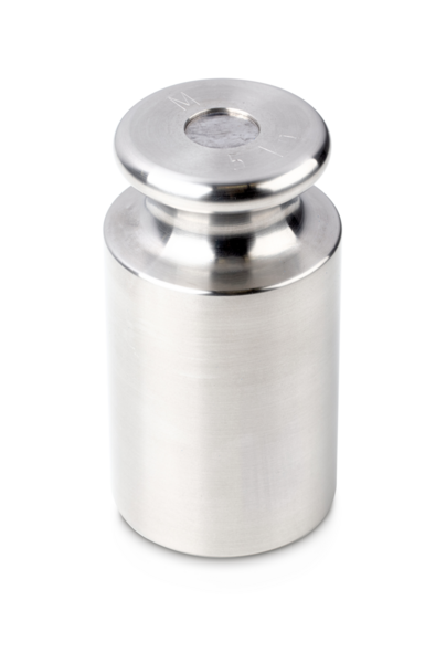 Masa patrón M1 de acero inoxidable torneado - 5 kg, Estuche de plástico incluido