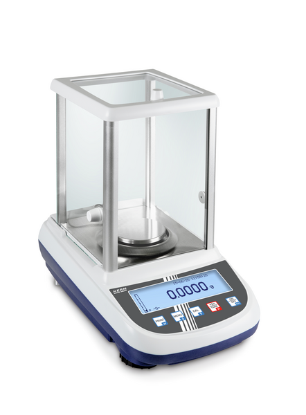 Balanza analítica de laboratorio rango 0 a 250 g, resolución 0,1 mg