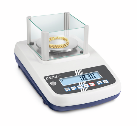 Balanza compacta para laboratorio - Rango 0...600 g, Resolución 0,01 g, Plato ø120 mm