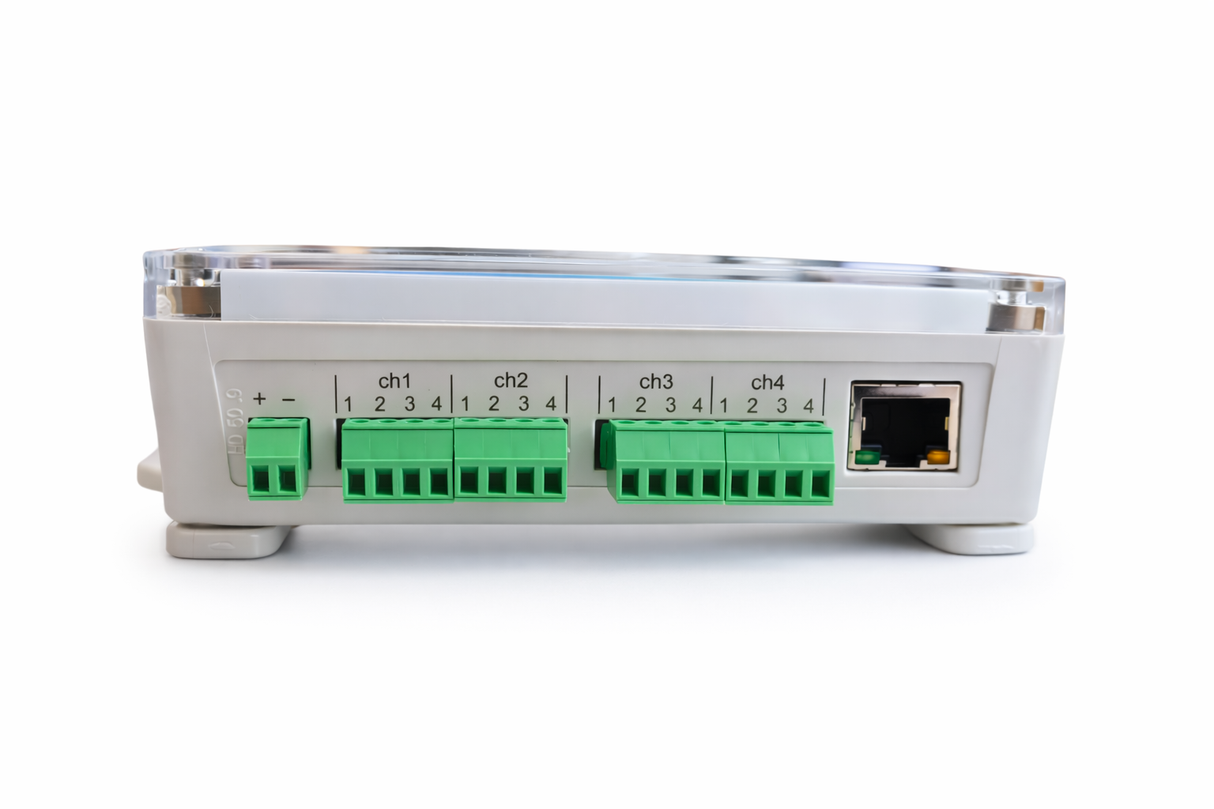 Registrador de datos WiFi de temperatura – 4 canales de cabecera de terminal