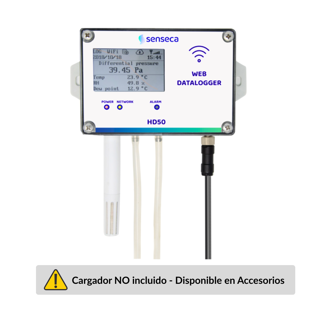Registrador WiFi de temperatura y humedad con pantalla LCD