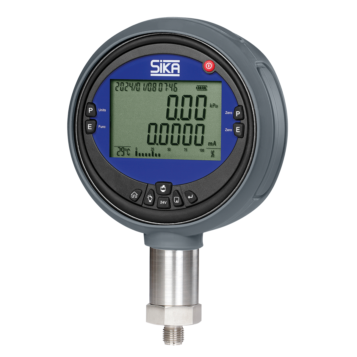 Manómetro Digital de Precisión - Rango (-1...6) bar - Precisión 0,05%