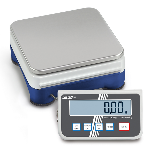 Báscula de precisión de 2500 g y 0,01 g con plato de 160 x 160 mm