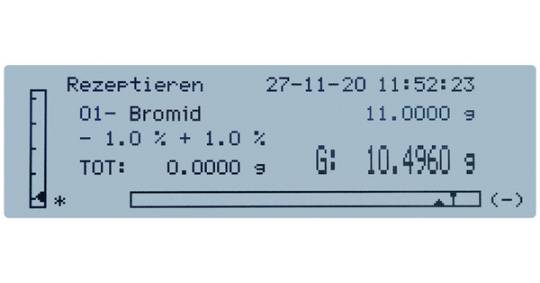 Balanza de precisión - Rango 0...4200 g, resolución 0,01 g, plato ø100 mm