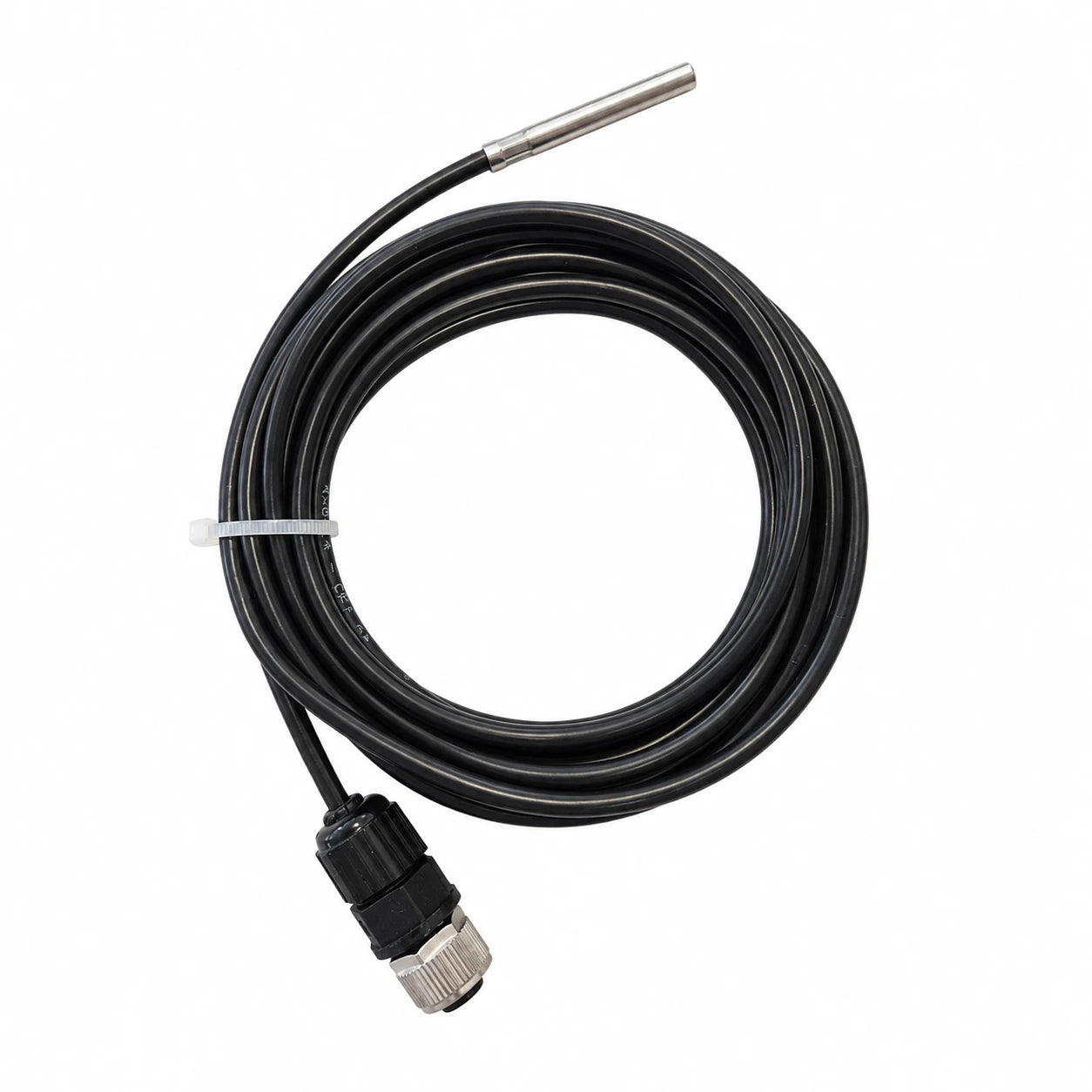 Sonda de temperatura de acero inoxidable con sensor NTC y conector M12