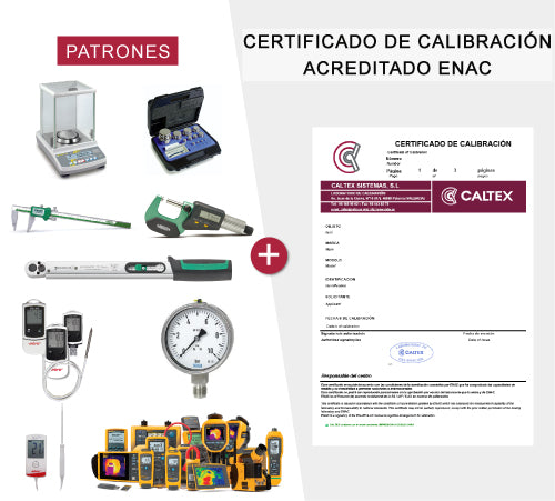 Instrumentos de medición con certificado de calibración ENAC — Femto + Caltex